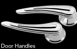 Billet Door Handles GM/Ford (1949-UP) Rail Polished Photo Main