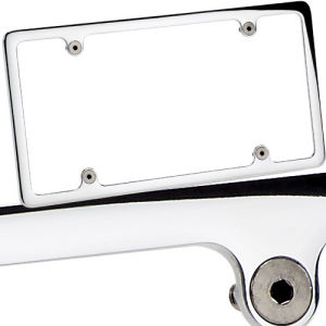 Billet License Plate Frame Plain Polished Photo Main