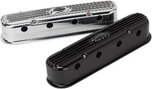 Billet LS Valve Cover Tall - Black Anodized Photo Main