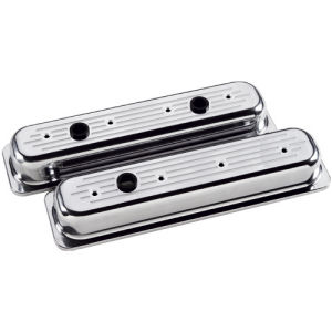 Billet Centerbolt Valve Cover 3-Hole Chevrolet SB Ball Milled Polished  ( Discontinued ) Photo Main