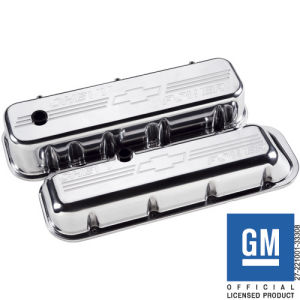 Billet Valve Cover Chevrolet BB (Short) Chevrolet Power Polished Photo Main