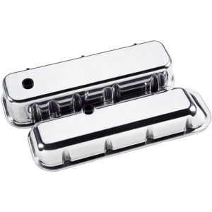 Billet Valve Cover Chevrolet BB (Short) Plain Polished Photo Main