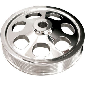Billet Power Steering Pulley (Saginaw '77-Up) Press-On Style Photo Main