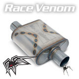Black Widow Race Venom Series Muffler, 2.5" - Offset/Center (Driver Side) Photo Main