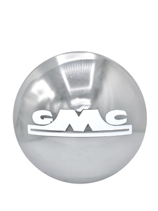 1947-53 GMC Truck Hub cap set "GMC", polished stainless steel, white painted details (1/2 ton) Set of 4 Photo Main