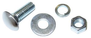 1947-72 Chevrolet Truck Bumper Bolts, Polished Stainless Cap Front or Rear with Hardware Photo Main