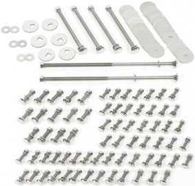 1947-50 Chevrolet Truck Bed Bolt Kit, 76-7/8" (shortbed, stepside), Polished Stainless Steel Photo Main