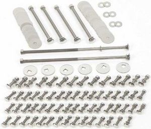 1951-53 Chevrolet Truck Short Bed Stepside Polished Stainless Bed Bolt Kit (76-7/8") Photo Main