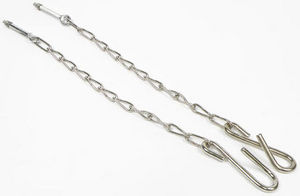 1954-87 Chevrolet Truck Tailgate Chains, w/hardware Cadmium Plated (stepside) Photo Main