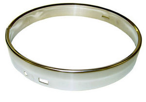 1955-57 Chevrolet Truck Headlight Retaining Ring, 7 inch (Polished Stainless Steel) Photo Main