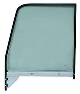 1955-59 CHEVROLET / GMC TRUCK DOOR WINDOW WITH BLACK FRAME, R/H GREEN TINTED GLASS Photo Main