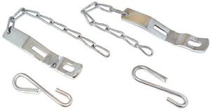 1958-66 Chevrolet / GMC Truck Tailgate Chains, Fleetside - Stainless Steel Photo Main