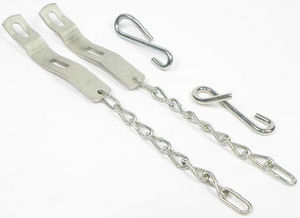 1958-66 Chevrolet Truck Tailgate Chains, (w/hardware) Cadmium Plated, Fleetside Photo Main