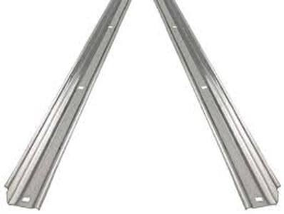 1960-66 Chevrolet Truck Bed Angled Strips, shortbed stepside, Polished Stainless Steel, 77-1/8" Photo Main