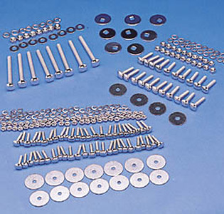 1960-62 Chevrolet Truck Longbed Stepside Polished Stainless Steel Bed Bolt Kit (97") Photo Main