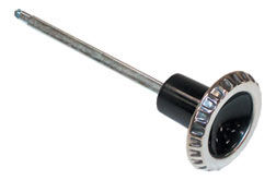 1964-66 Chevrolet Truck Headlight Switch Rod & Knob, Black & Polished Stainless Steel Photo Main