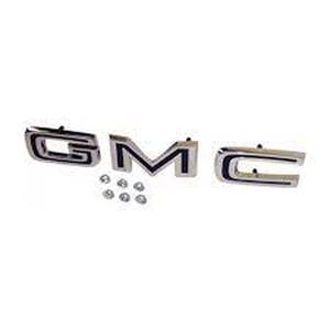 1967-72 GMC Truck Tailgate Applique Letters, W/ Fasteners (chrome) "GMC" Photo Main
