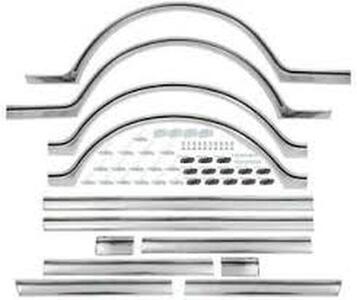 1967-68 Chevrolet Truck Complete Body Side Molding Kit, Shortbed Fleetside Photo Main