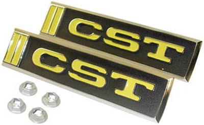 1968 Chevrolet Truck "CST" Door Emblems, (w/ fasteners) Photo Main