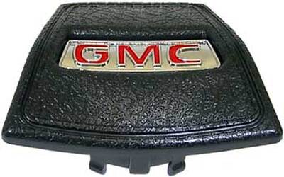 1969-72 GMC Truck Horn Cap, Black with Red "GMC" logo Photo Main