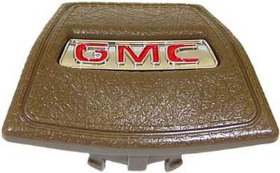 1969-72 GMC Truck Horn Cap, Saddle with Red "GMC" logo Photo Main