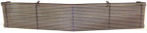 1971-72 Chevrolet Truck Billet Inner Grill Insert - Black w/ Polished Tips, 4MM Bars Photo Main