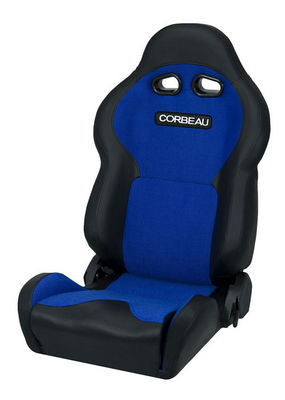 VX2000 CORBEAU SEAT - BLACK VINYL/BLUE CLOTH Photo Main