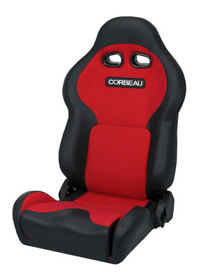 VX2000 CORBEAU SEAT - BLACK VINYL/RED CLOTH Photo Main