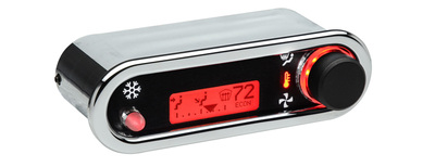 DCC Digital Climate Control - Vintage Air Gen IV - VHX Style - Horizontal, Chrome, Red Display Photo Main