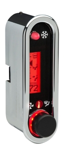 DCC Digital Climate Control - Vintage Air Gen IV - VHX Style - Vertical, Chrome, Red Display Photo Main