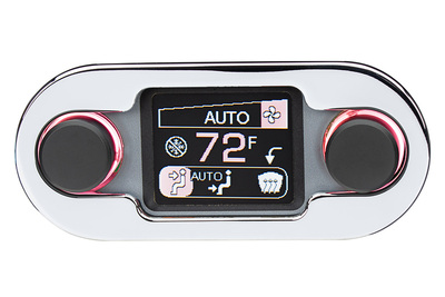 HDX/RTX Style Climate Controls Air Gen-IV - Chrome Bezel with Silver Alloy Insert Photo Main