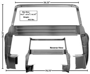 1955-59 Chevrolet Truck Cab Panel "B" Pillar, Rear Inner (Large Window) Photo Main