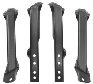 1963-66 Chevrolet Truck Bumper Brackets, Rear with Hardware (Stepside) 4 pcs. Photo Main