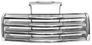 1947-53 GMC Truck Grill Chrome w/ Ivory Color Back Bars Photo Main