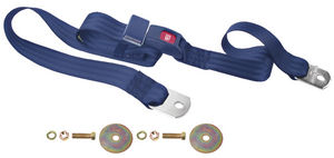 Seat Belt With Push Button, Navy Blue, 60 inch Photo Main