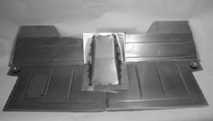 1955-59 Chevrolet Truck Front Floor - Fits BB Recessed Firewall Photo Main