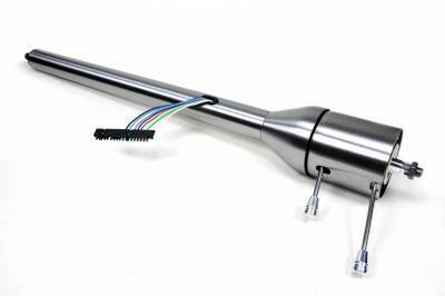 Universal 28" Tilt Floor Shift Steering Column - Paintable Steel Photo Main