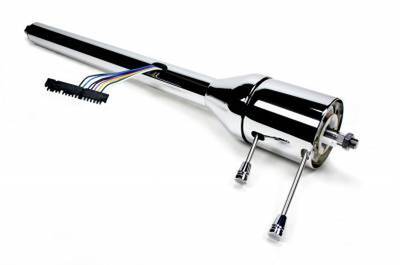 Universal 28" Tilt Floor Shift Steering Column - Chrome Photo Main