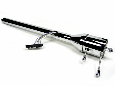 1960-66 Chevy Truck Retrofit Tilt Floor Shift Steering Column with Rack - Steel Photo Main