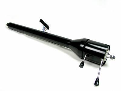 1960-66 Chevy Truck Retrofit Tilt Floor Shift Steering Column with Rack - Black Powder Coated Photo Main