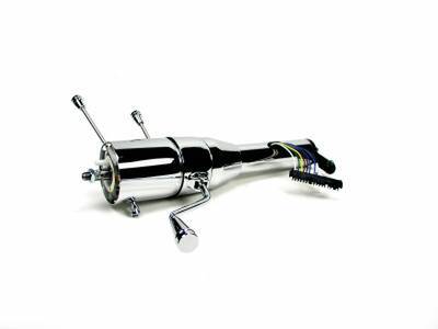 Universal 18" Shorty Tilt Column Shift Steering Column - Chrome Photo Main