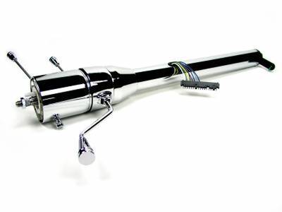 Universal 28" Shorty Tilt Column Shift Steering Column - Chrome Photo Main