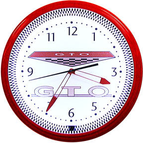 GTO Neon Clock with Red Neon Photo Main