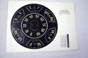 1950-53T Chevy TK speedometer decal set Photo Main