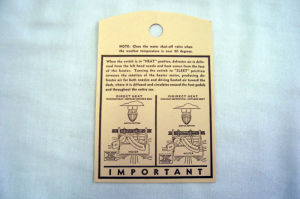 1939 Ford Manifold Hot Water Heater Instruction Tag Photo Main