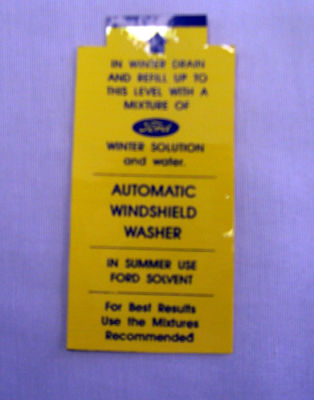 1949-51 Ford Windshield Washer Bracket Decal Photo Main