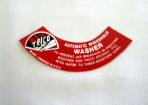1946-48 Ford Trico Windshield Washer Decal Photo Main