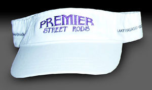 Premier Street Rods Visor - White Photo Main