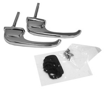 1947-51 Chevrolet Truck Exterior Door Handles, Chrome w/ Gaskets & Hardware Photo Main