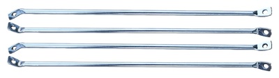 1958-66 Chevy / GMC Truck Fleetside Bedside Brace Set, Chrome Plated, 4PC Photo Main